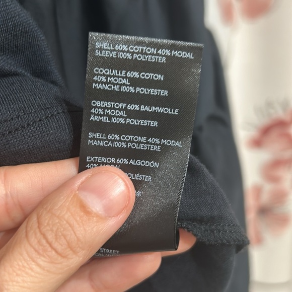 ANTHROPOLOGIE Black Blouse with Bell Sleeves Size XS - Picture 6 of 6